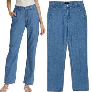 Rag & Bone Alex Tailored Straight-Leg Trouser Jeans in Dark Indigo Size 29